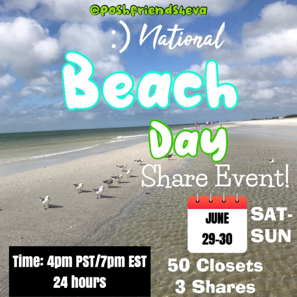⛱️ Event Over! You all rock! FINAL ROSTER! HAPPY NATIONAL BEACH DAY PFFs! 🤗
